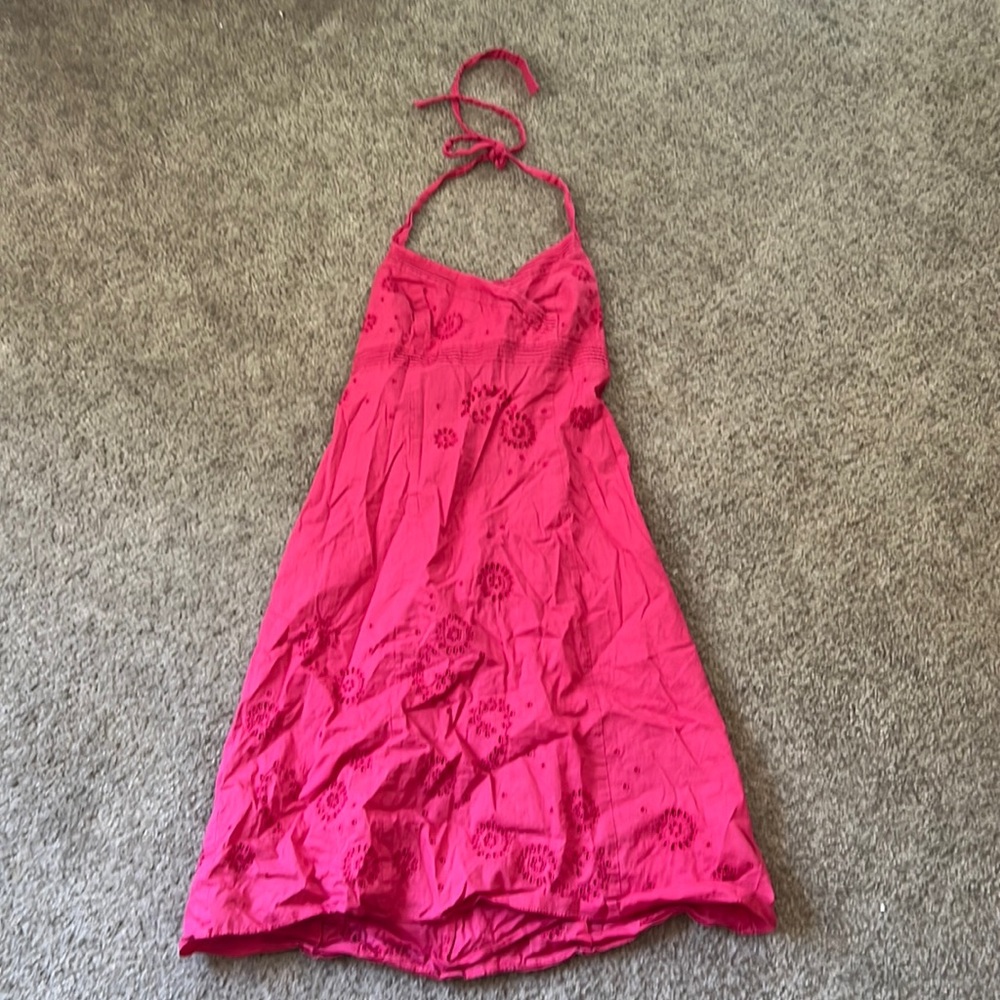 Women’s Ann Taylor Eyelet Halter Dress